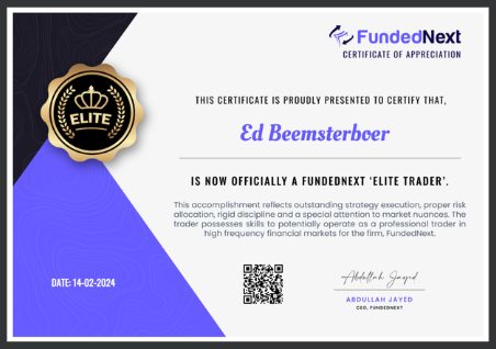 Certificaat Wesley Jacques