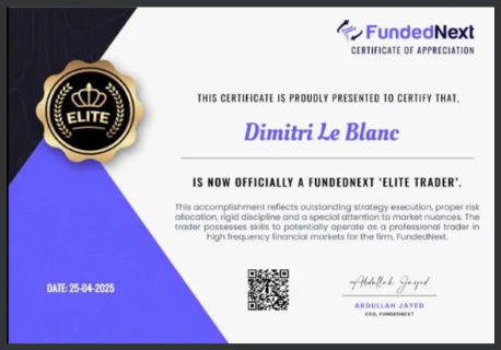 Certificaat Dimitri Le Blanc
