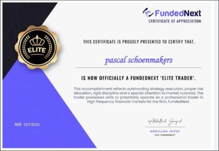 Certificaat Pascal Schoenmakers